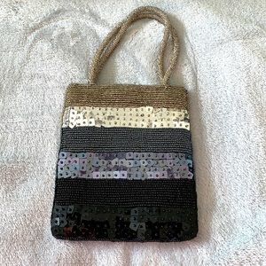 Sequin/glass beaded cocktail bag